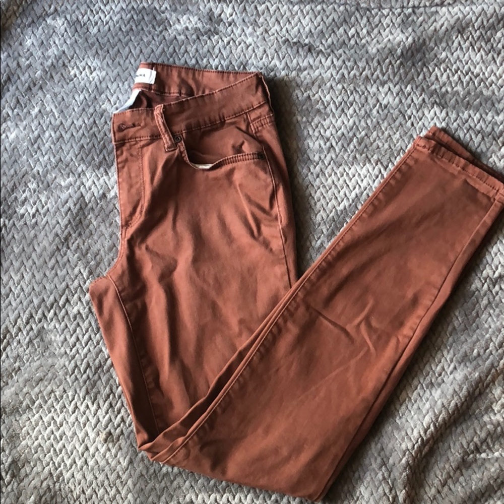 Sonoma rust colored curvy skinny pants